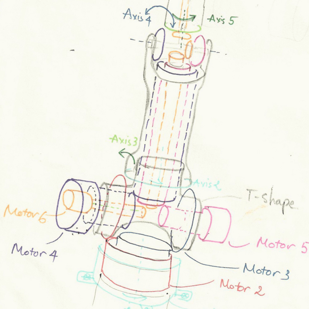 Industrial sketch of part.